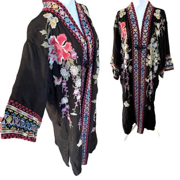 RARE SOLD OUT JOHNNY WAS LONG KEITARO KIMONO JACKET M/L - Picture 4 of 9